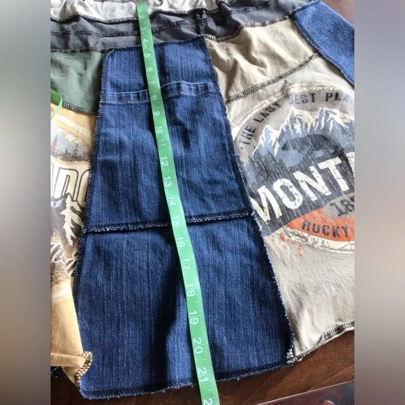 JuJu gear denim patchwork skirt - Picture 9 of 11